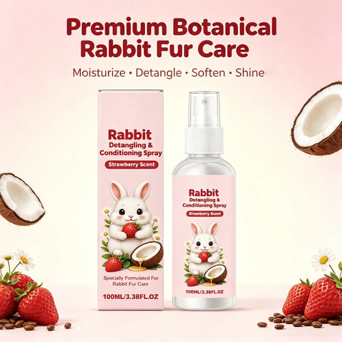 Premium Rabbit Fur Detangling Spray Botanical Moisturizing PET Cleaning and Grooming