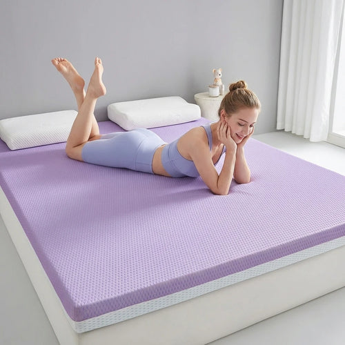 Twin Size Memory Foam Mattress Pads for Pressure Relief Tatami Mat Sleeping Pad Foldable