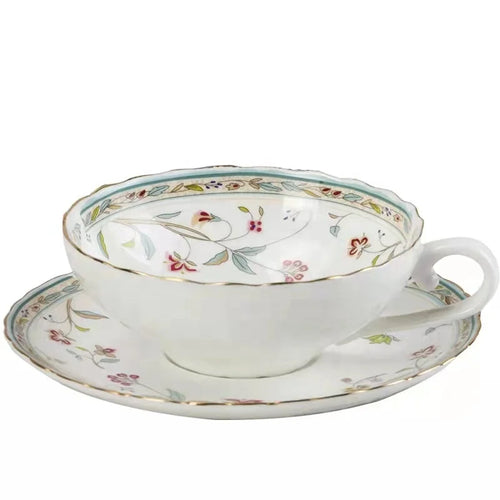 English Vintage Coffee Cups and Saucer Set Ceramic Flower Bone China Tea Royal Albert Cup