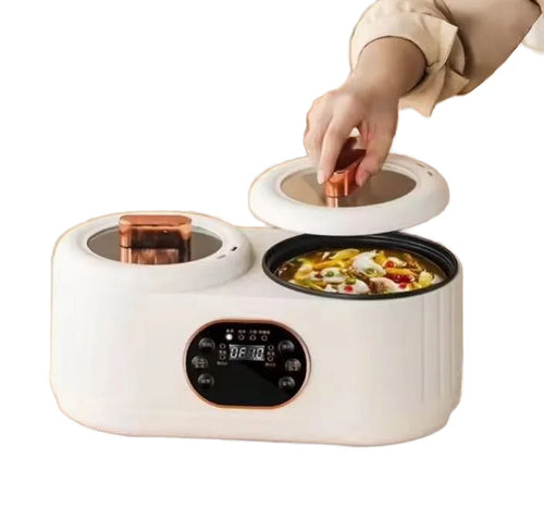 Portable Electric Dual 3.1-4.0L Plastic Intelligent Rice Cooker 900W Mini Automatic