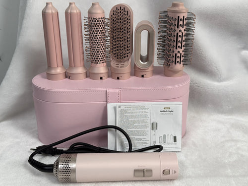 1000W Hot Air Styling Set with Dryer Brush, Curler and Straightener
