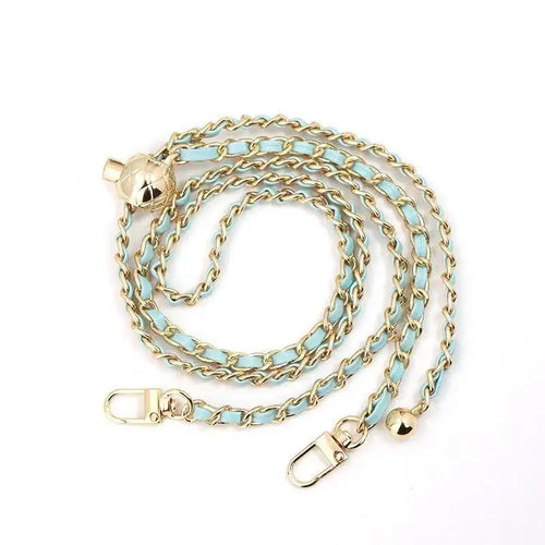 Adjustable Gold Metal Ball Chain Lanyard Crossbody Strap Accessory for Mobile Phone Case