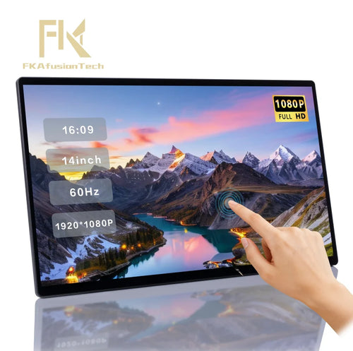 Laptop Screen Extender 14 Inch Portable Monitor Touch Screen FHD 1080P IPS USB C Plug