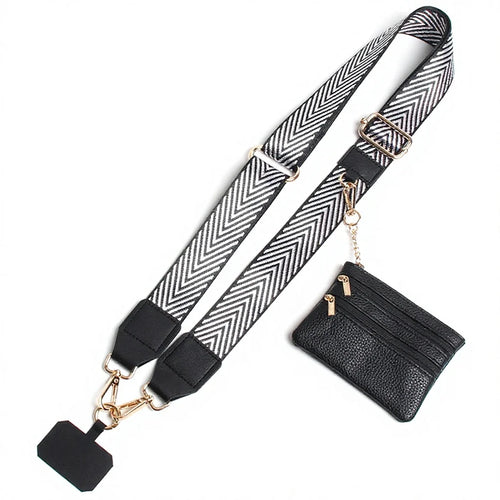 Phone Crossbody Strap Coin Purse Hand Detachable Phone Pad Wide Shoulder Strap Lanyard