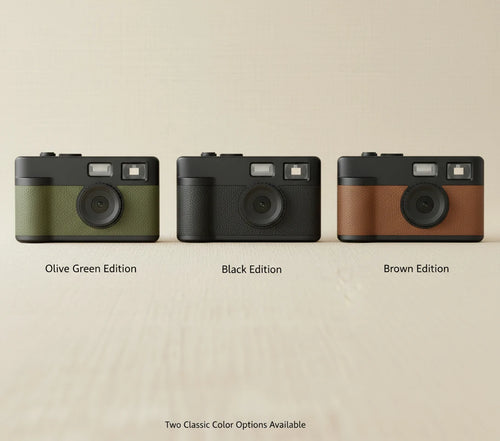 Retro Compact Screenless CMOS Sensor Digital Camera with LED Flash 12MP for Camping Use