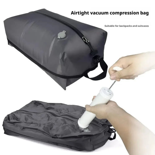 Large Capacity Waterproof Nylon Zipper Vacuum Compression Travel Bag Foldable Space