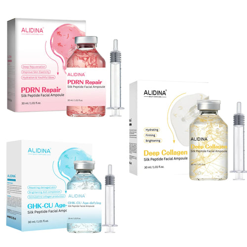 PDRN Blue Copper Peptide Silk Peptide Ampoule,Collagen Moisturizing Face