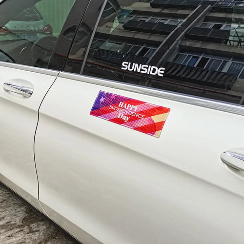 Magnetic Bumper Funny Car Decals Rainbow Bumper Stickers Prank Car Stickers Colorful Car
