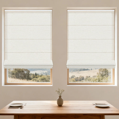 No Drill Built-In Plain WIFI Remote Control Intelligent Shading Luxury Blinds Wireless