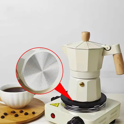 Classic 150ml 300ml Aluminum Moka Pot Portable Business Espresso Coffee Maker for Home