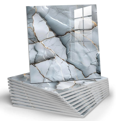 3D Marble Peel and Stick Wall Sticker Self Adhesive Foam Wallpaper Sheet for Living Room