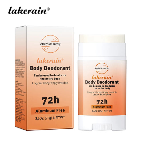 Lakerain Natural Vegan Organic Fruit Enzymes Body Deodorant Roll-On Stick Perfume