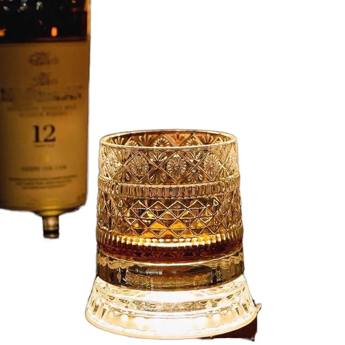 Sales, Rotatable and Reusable 260ml European Whiskey Glass Suitable for Wine, and Gift Box