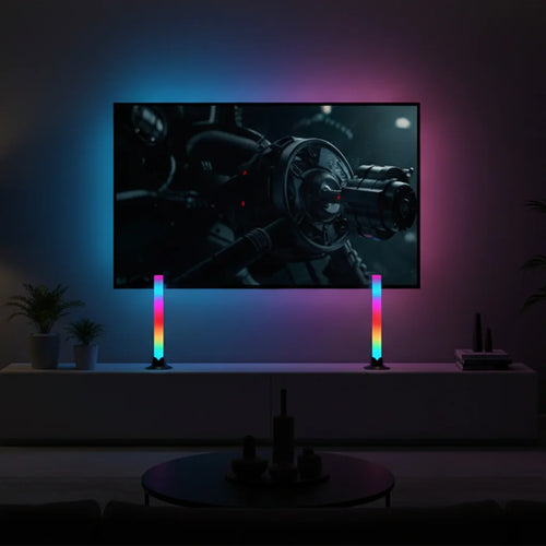 Versatile Placement RGBIC LED Light Bar for Vertical or Horizontal Use with Monitor