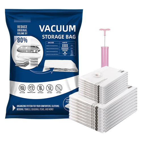 Eco Friendly Space Saver Vacuum Storage Bag Household Bags for Travel Compressed Bag 80%