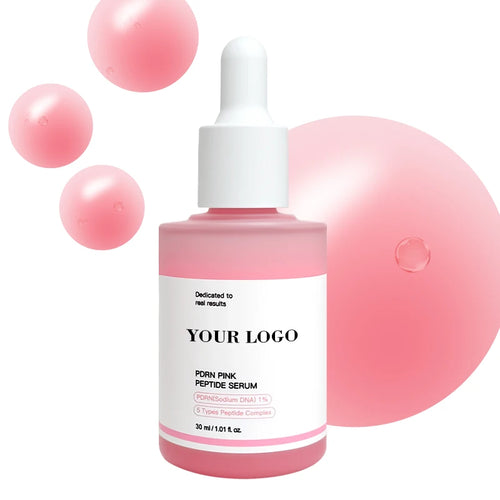 Premium Korean PDRN Pink Peptide Serum - 30ML Anti-Aging Facial Treatment for Deep