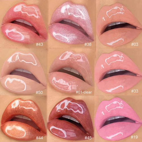 Glitter Lipgloss Makeup Nude Matte Waterproof Vegan Lipstick Lip Plumper Gloss