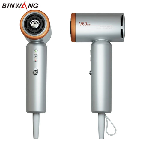 Binwang Mini High-Speed 1400W Compact Lightweight Travel Hairdryer Negative Ions Shot