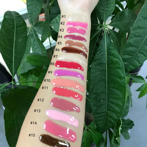 DIY Waterproof Fruity Stain Hydrating Plump Tinted Peptide Lip Tint Balm Jelly Lip Gloss