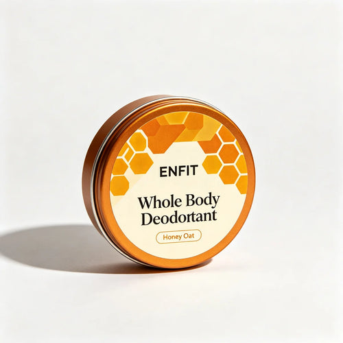 Whole Body Deodorant Balm Honey Oat Scent 72 Hour Odor Control Aluminum Free Alcohol Free