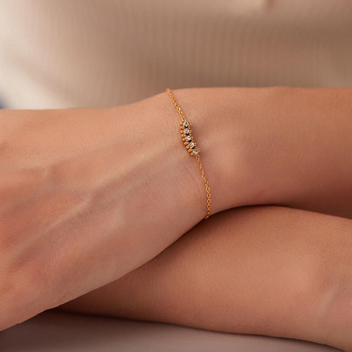Zircon Tennis Bracelet — Stainless Steel