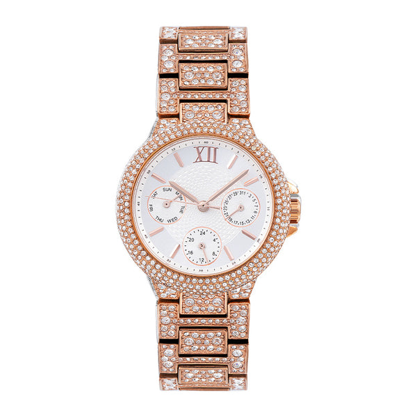 Aurele Pave Watch — 316L Steel
