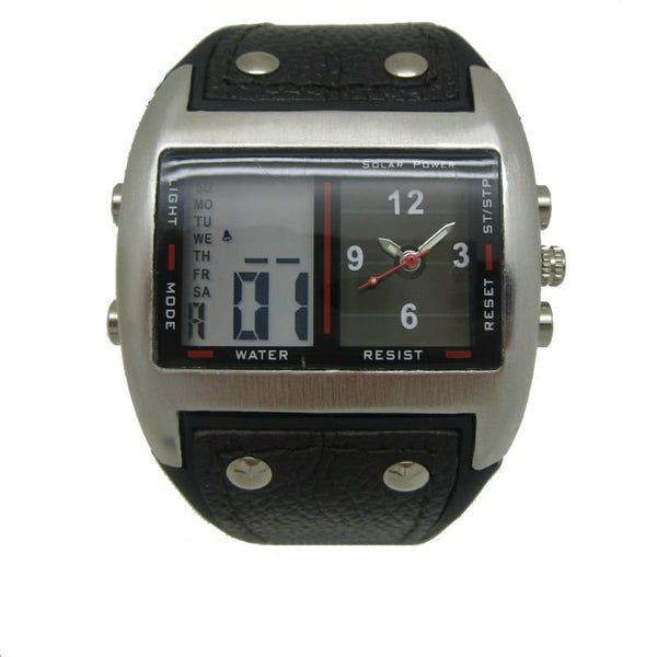 Voyager Solar Digital Watch — World Time