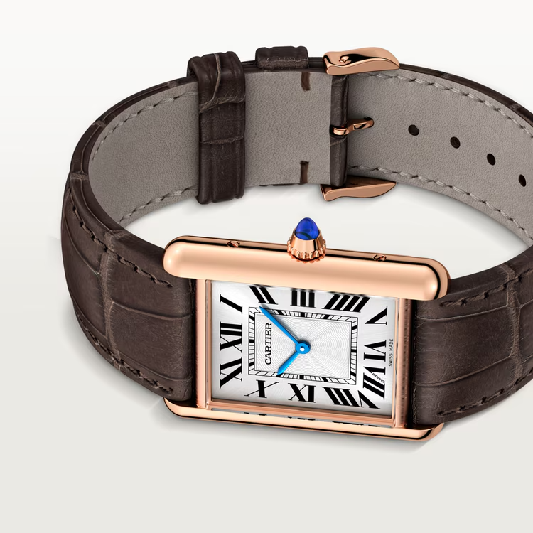 Unworn, Tank Louis, 18k Rose Gold, 33.7mm x 25.5mm, Ref# WGTA0011, box and papers