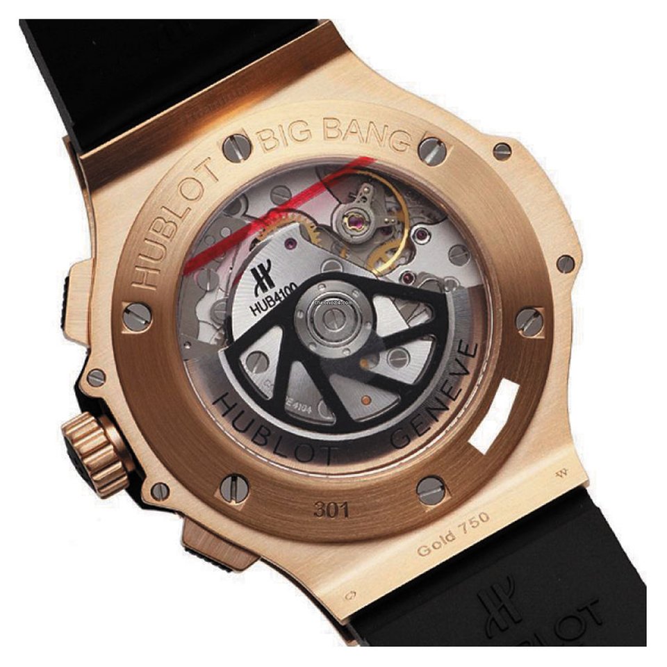 Big Bang, Gold Chronograph, 18k Rose Gold, 44 mm, Ref# 301.RX.1180.RX