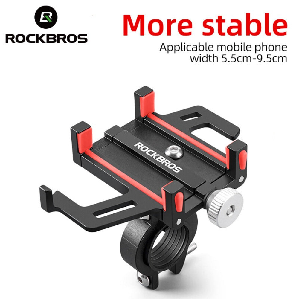 ROCKBROS CNC Aluminum Motorcycle Phone Mount with Vibration Dampener - image 5