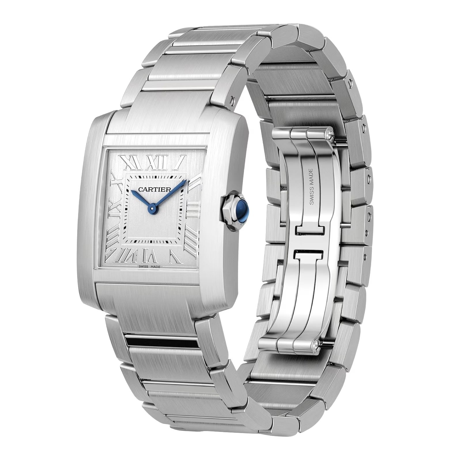 Unworn Tank Francaise de, Medium Stainless Steel, 32mm x 27mm, Ref# WSTA0074, box and papers