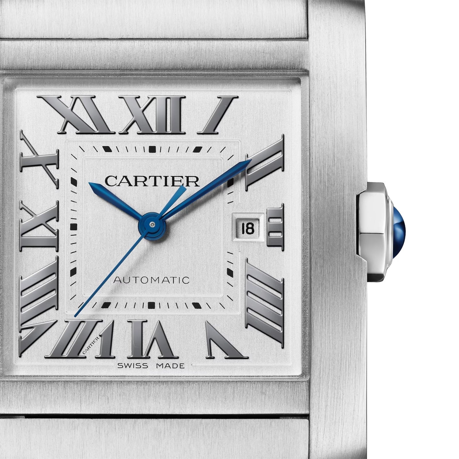 Unworn Tank Francaise de, Medium Stainless Steel, 32mm x 27mm, Ref# WSTA0074, box and papers