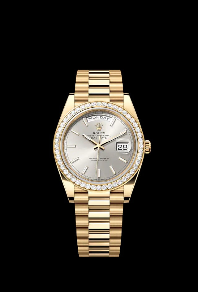 Day-Date 40, 18k Yellow Gold with Diamond-set, 40mm, Ref# 228348rbr-0042