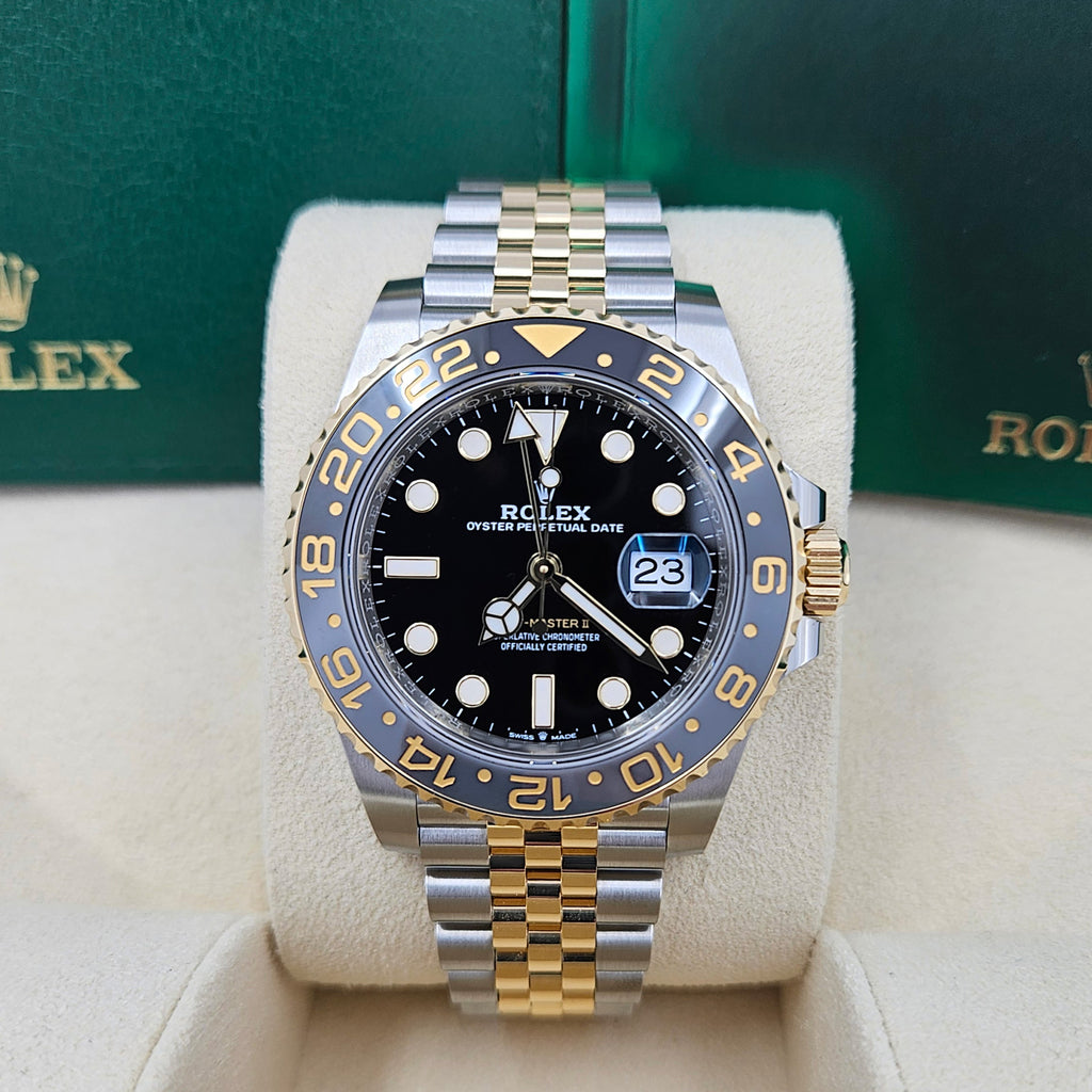 GMT-Master II, 40mm, Oystersteel and 18k Yellow Gold, Ref# 126713GRNR-0001