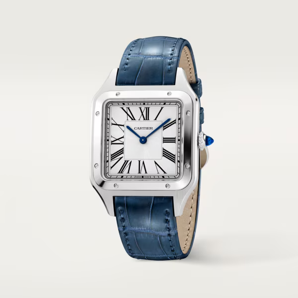 Unworn Santos Dumont de, Stainless Steel, 43.5mm x 31.4mm, Ref# WSSA0022, box and papers