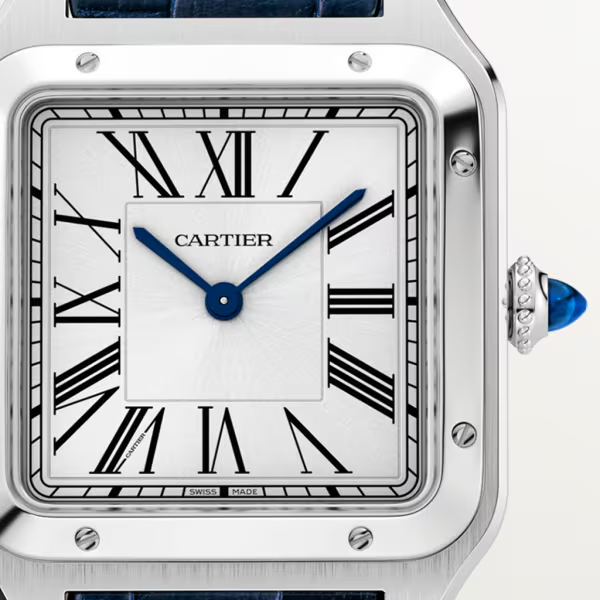 Unworn Santos Dumont de, Stainless Steel, 43.5mm x 31.4mm, Ref# WSSA0022, box and papers