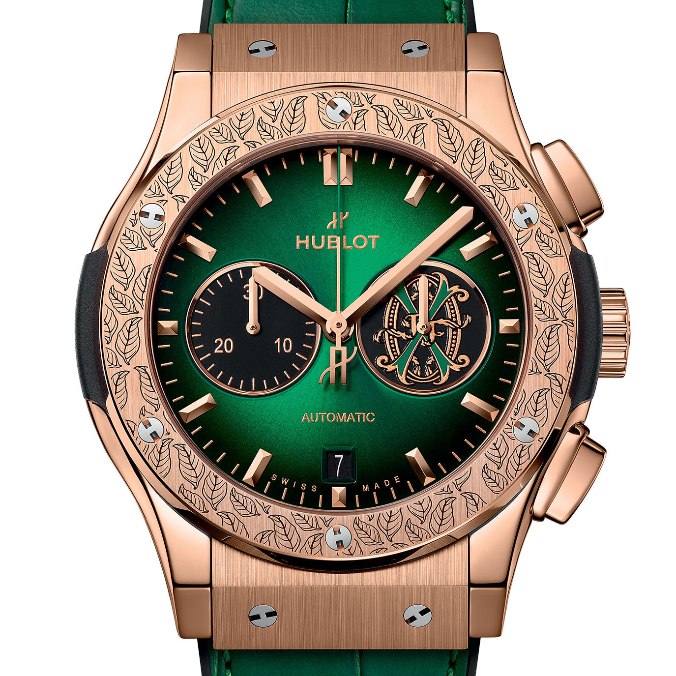 Unworn Classic Fusion Chronograph Arturo Fuente King Gold 42, 541.OX.8980.LR.OPX24, box and papers