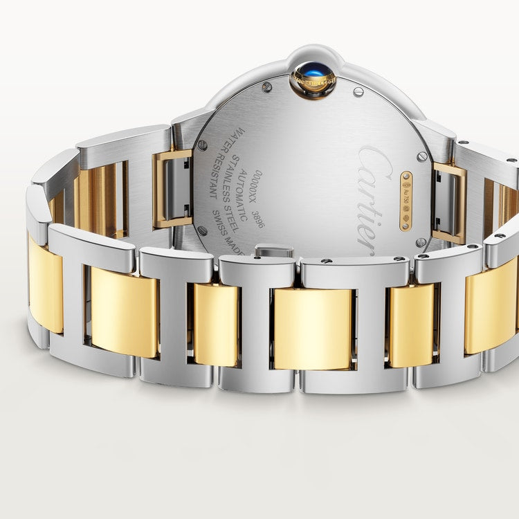 Unworn Ballon Bleu, Stainless Steel and 18k Yellow Gold, 42mm, Ref# W2BB0039, box and papers