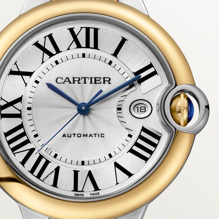 Unworn Ballon Bleu, Stainless Steel and 18k Yellow Gold, 42mm, Ref# W2BB0039, box and papers