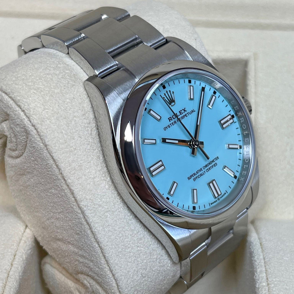 Oyster Perpetual 36, Turquoise blue dial, 36mm, Oystersteel Ref# 126000-0006