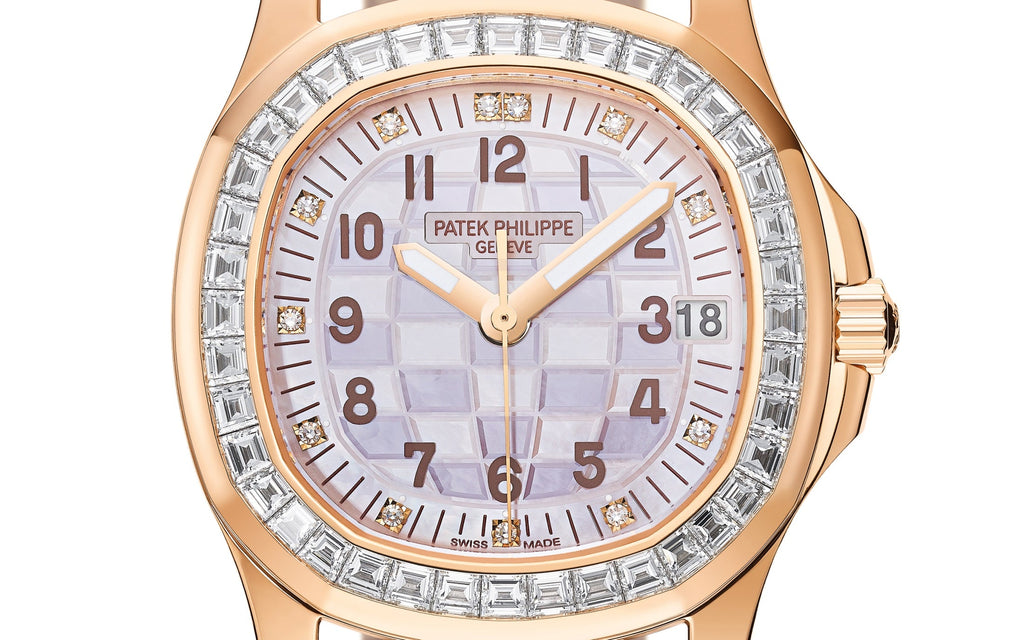 Aquanaut Luce Haute Joaillerie, 18k Rose Gold, 35, 6mm, Ref# 5072R-001