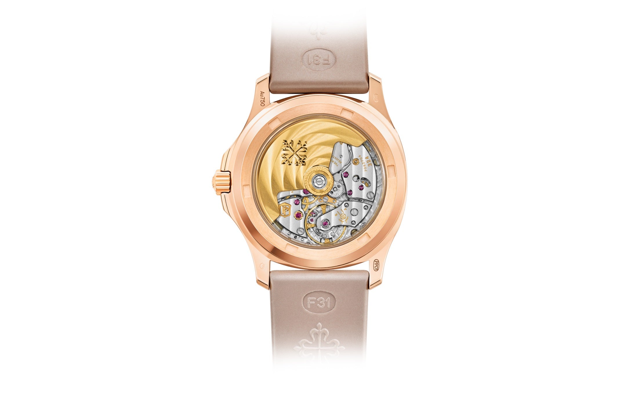 Aquanaut Luce Haute Joaillerie, 18k Rose Gold, 35, 6mm, Ref# 5072R-001