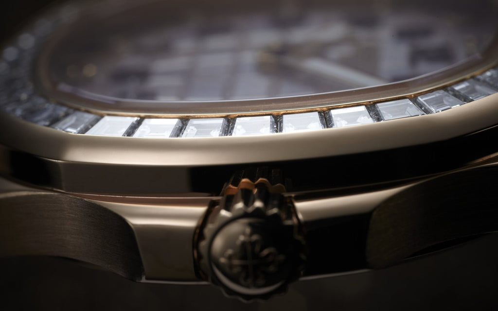 Aquanaut Luce Haute Joaillerie, 18k Rose Gold, 35, 6mm, Ref# 5072R-001