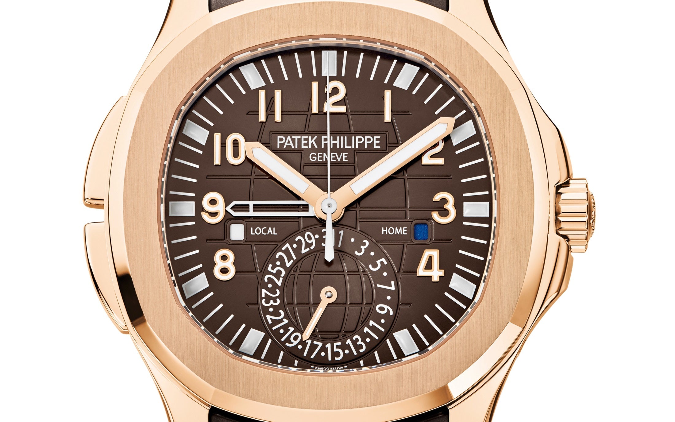 Aquanaut Travel Time, 18k Rose Gold, 40, 8mm, Ref# 5164R-001