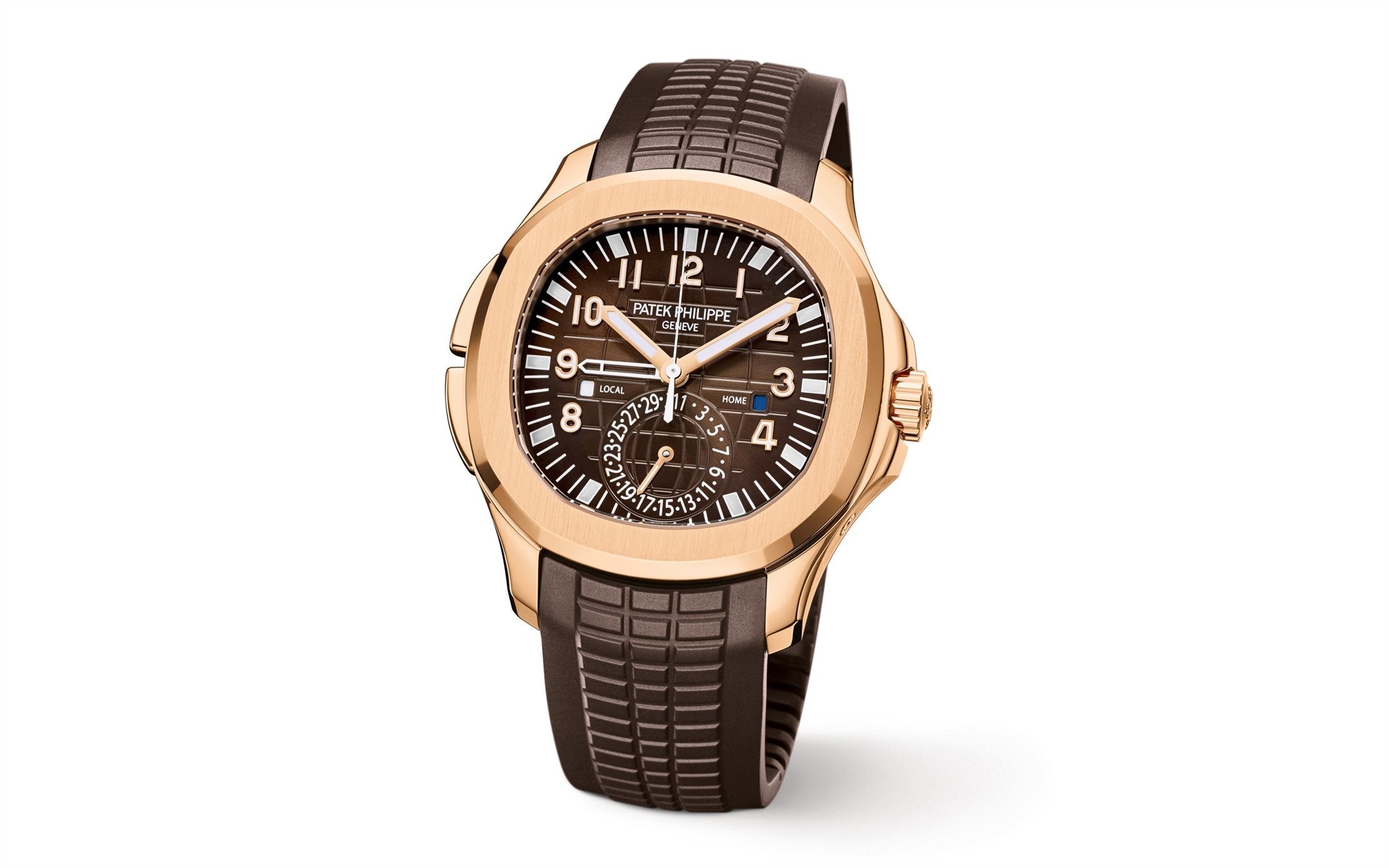 Aquanaut Travel Time, 18k Rose Gold, 40, 8mm, Ref# 5164R-001