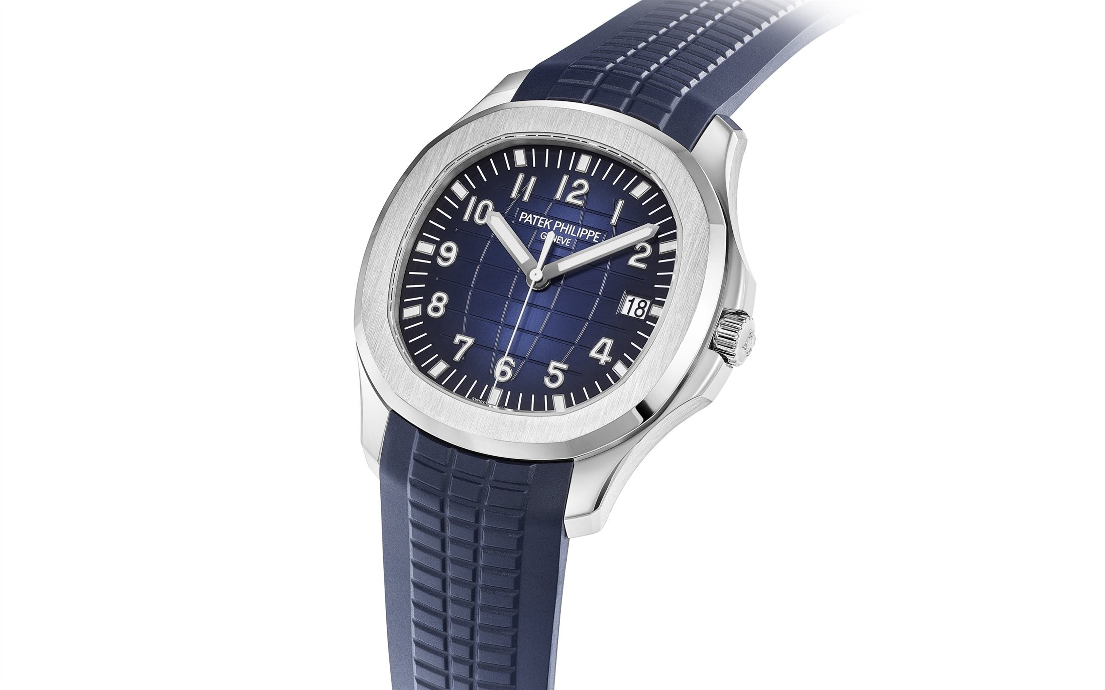 Aquanaut Date, Sweep Seconds Watch, 18k White Gold 42, 2 mm, Ref# 5168G-001