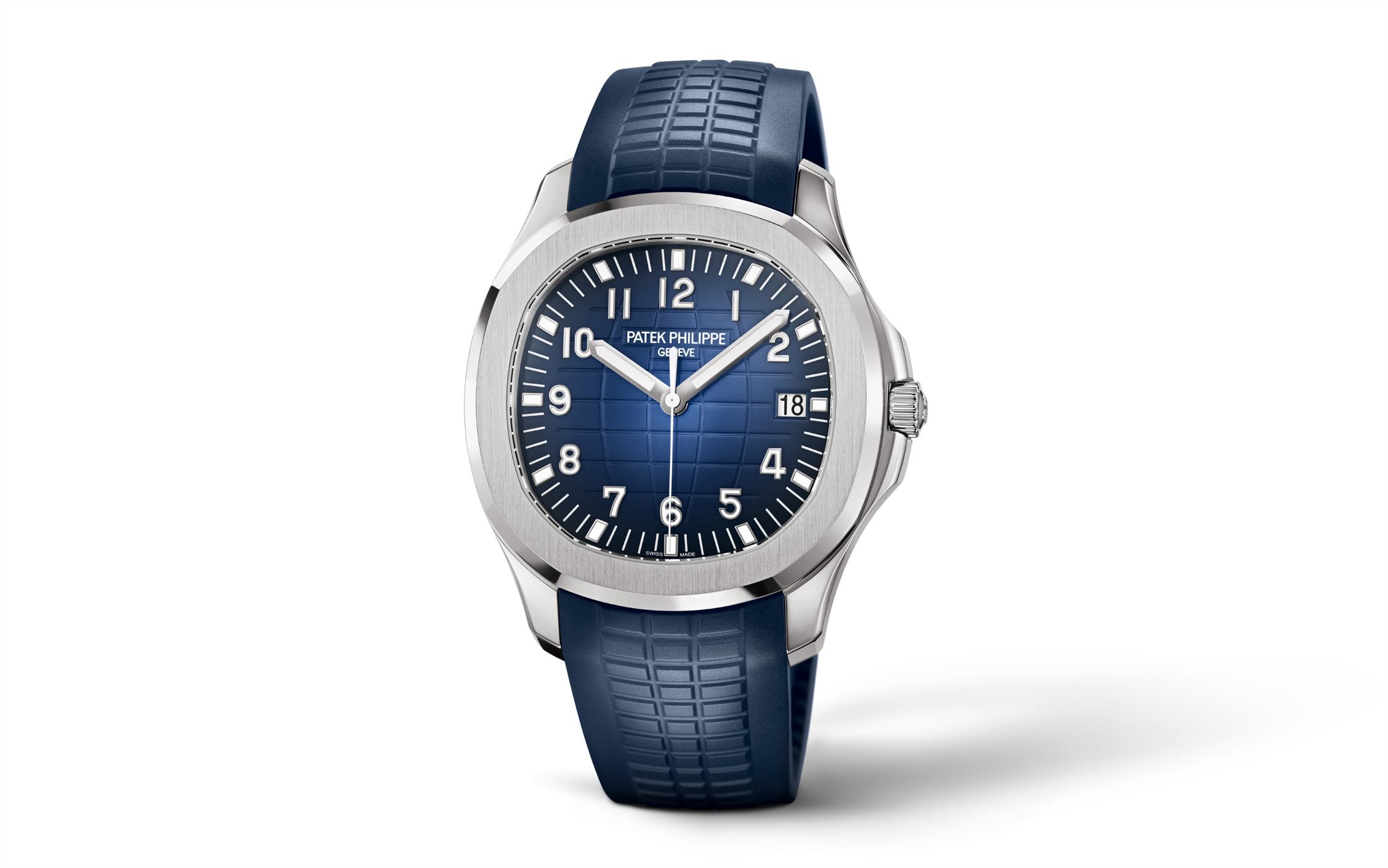 Aquanaut Date, Sweep Seconds Watch, 18k White Gold 42, 2 mm, Ref# 5168G-001