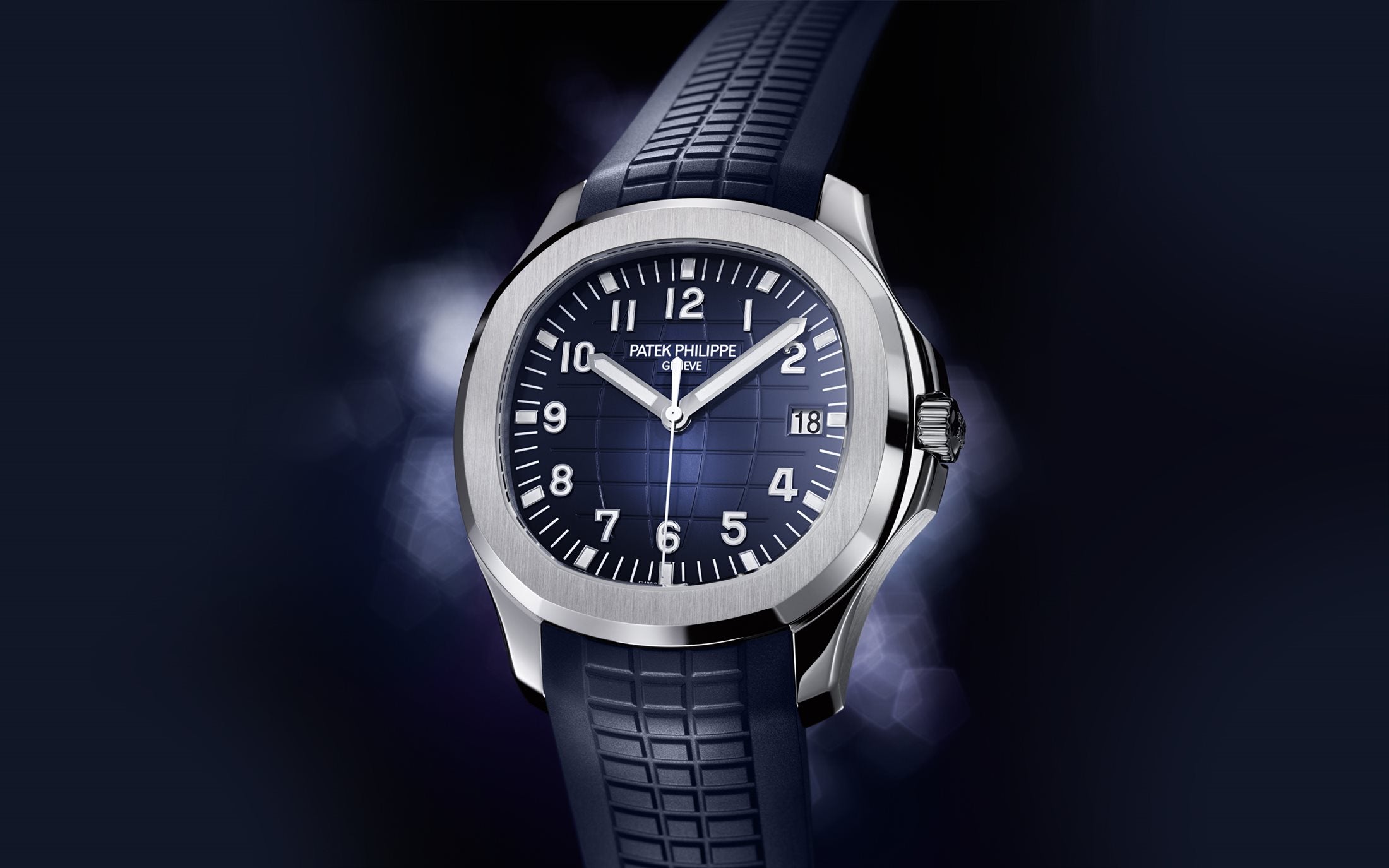 Aquanaut Date, Sweep Seconds Watch, 18k White Gold 42, 2 mm, Ref# 5168G-001