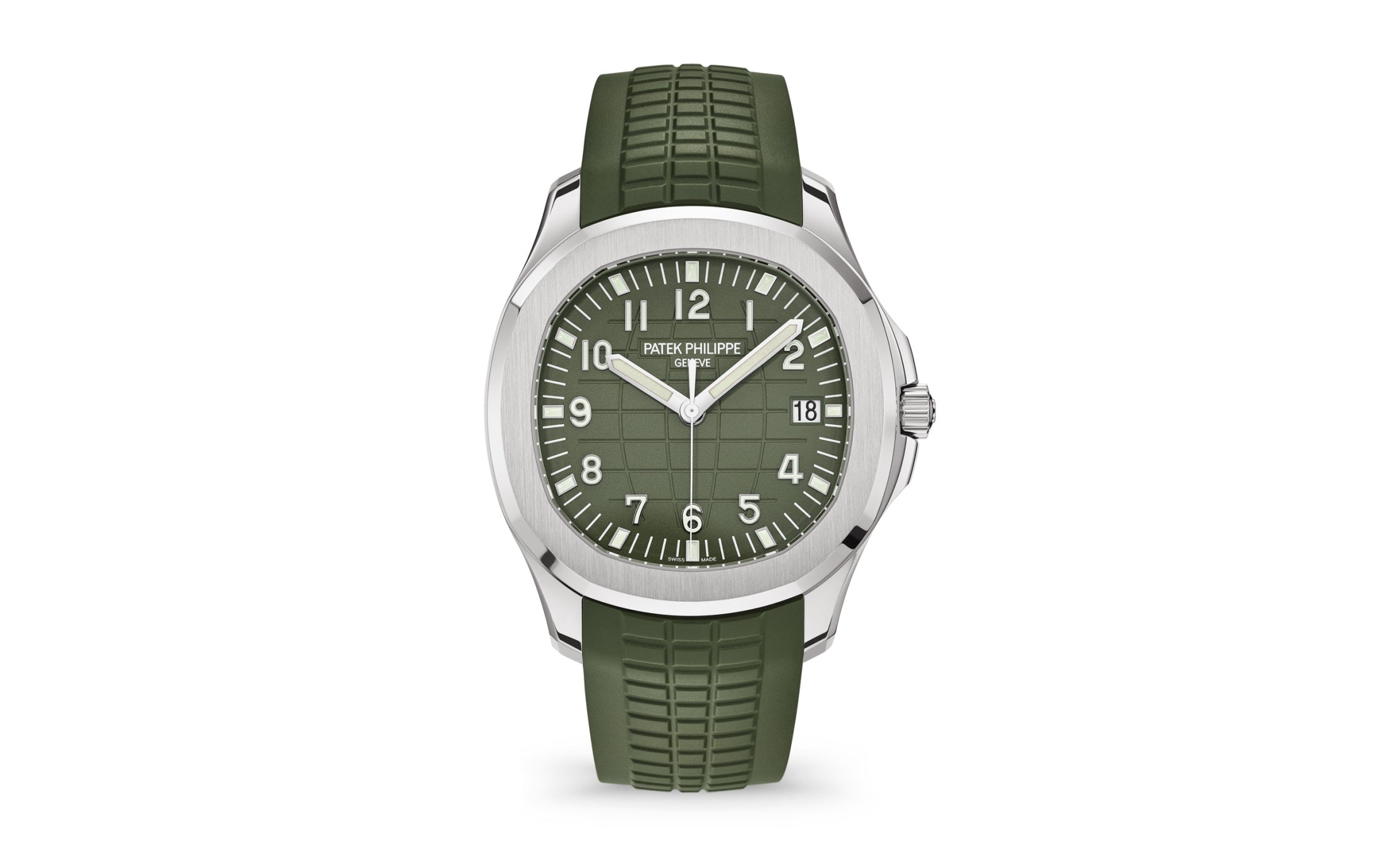 Aquanaut Jumbo Date, Sweep Seconds, 18k White Gold, 42, 2 mm, Ref# 5168G-010