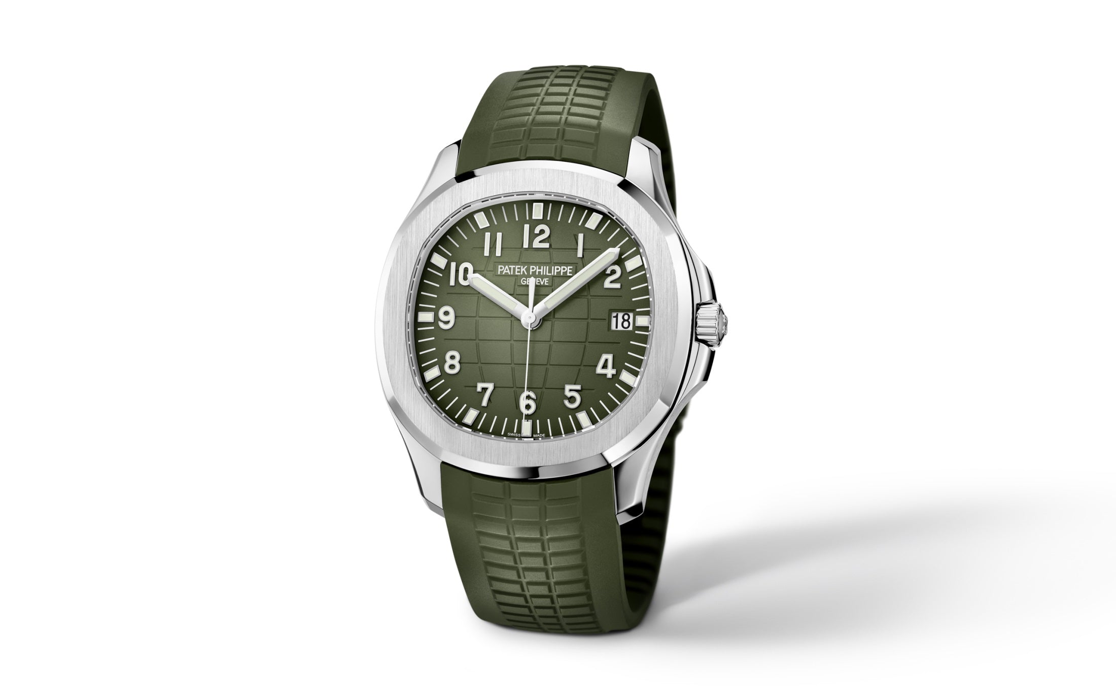 Aquanaut Jumbo Date, Sweep Seconds, 18k White Gold, 42, 2 mm, Ref# 5168G-010